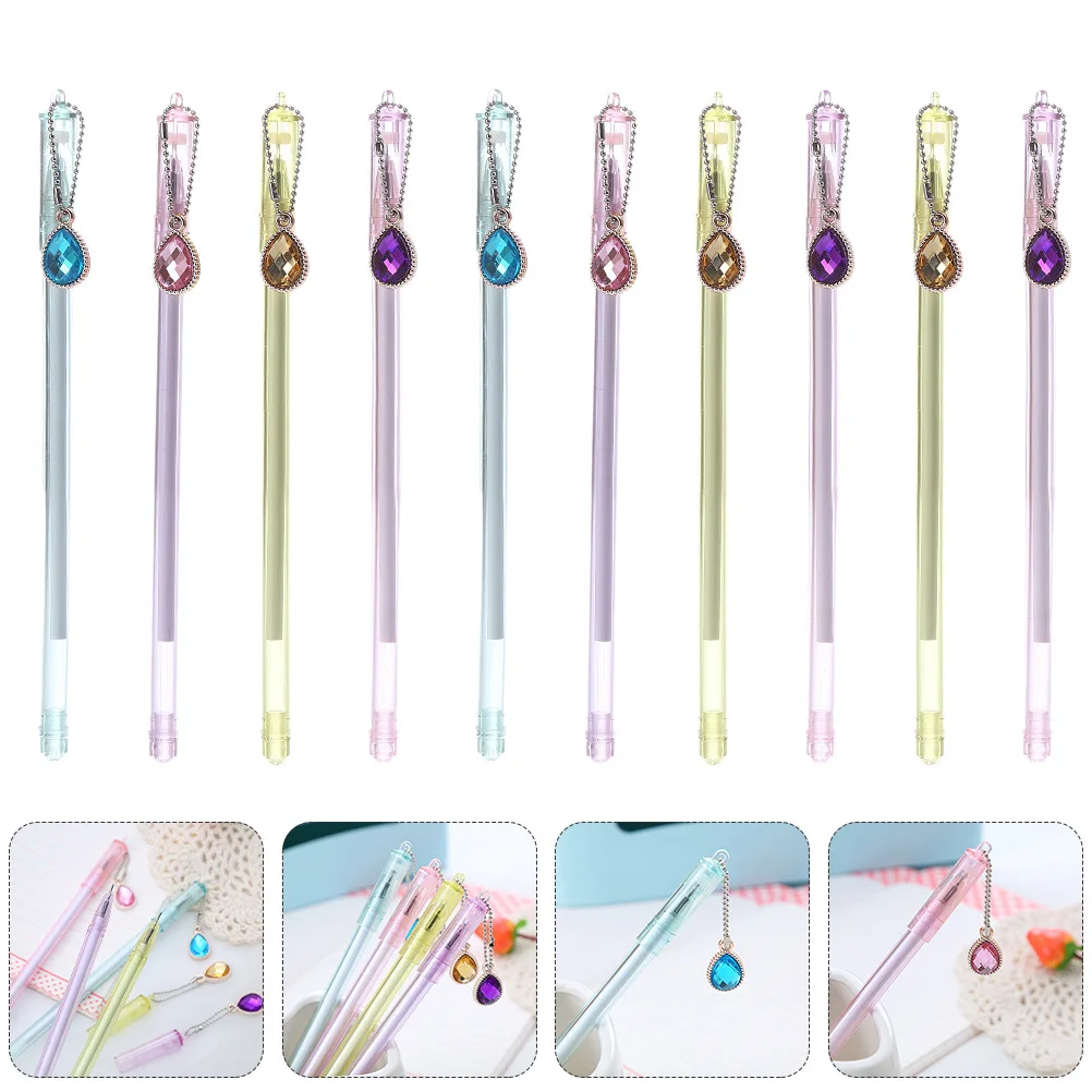 10 قطع من أقلام جل القلب الإبداعية، أقلام كتابة محمولة ممتازة للأطفال والكبار، قلم ناعم هدية قرطاسية للطلاب #6