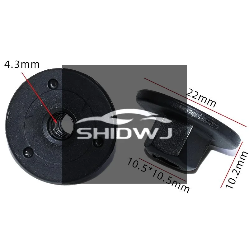 10/30PCS Plastic Chassis Arched Grommet Nut Clip For X3 X5 X6 Underbody Shield Retainer Self Tapping Screw Fastener Grommet Nut