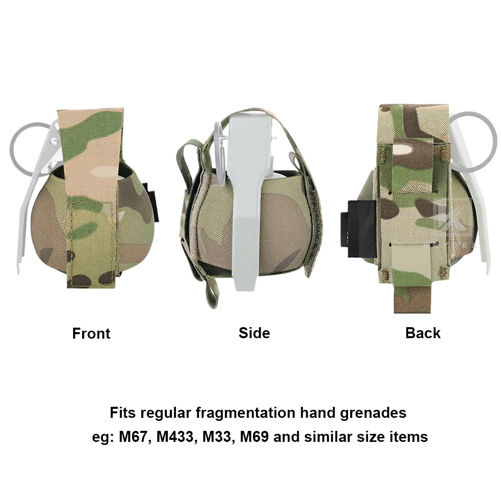 Krydex Tactical Elastic Frag Granaatzak Heupband Tas Kleine Molle Pouch Combat Jacht Outdoor Vest Riem Accessoires