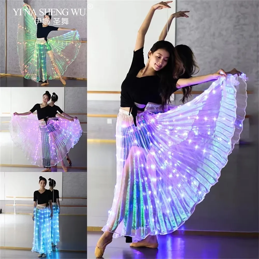 LED Buikdans Rok voor Volwassenen Prestatie Props 7-kleuren Dancewear Party Stage Kostuums Nachtclub Prestaties Accessoires