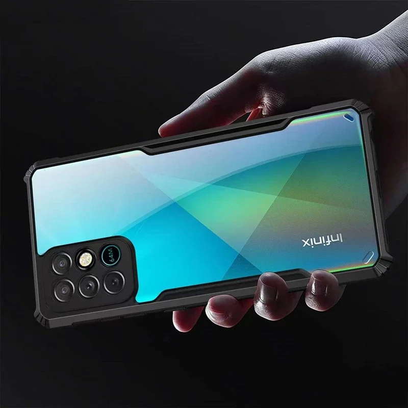 Противоударная подушка безопасности для Infinix Note 11 10 Pro Zero 8 HOT 11 S 10 Play Обложка Camon 18 P Note 8 i прозрачный бронированный бампер