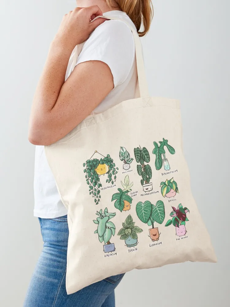 

Philodendron Family Tote Bag hand bags eco pack custom canvas bag Women's shopper bag
