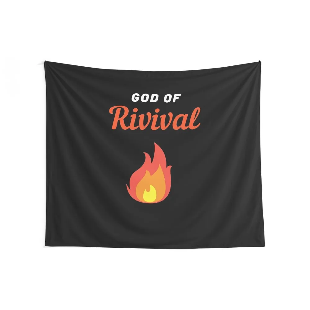 God of Revival Fire Tapestry Anime Decor Wall Hanging Room Design Room Aesthetic Tapestry