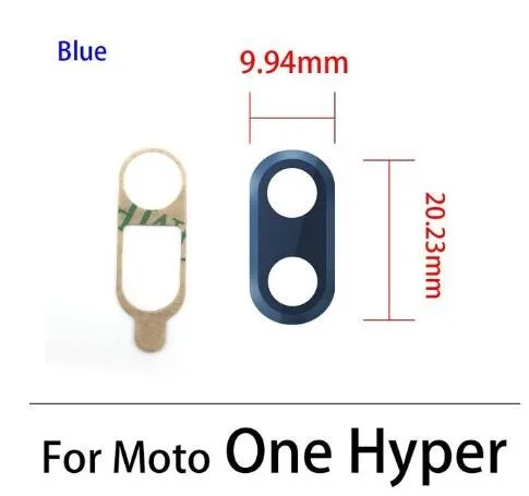 NEW Back Rear Camera Glass Lens Cover With Glue Adhesive For Motorola Moto One Hyper Fusion Plus Macro