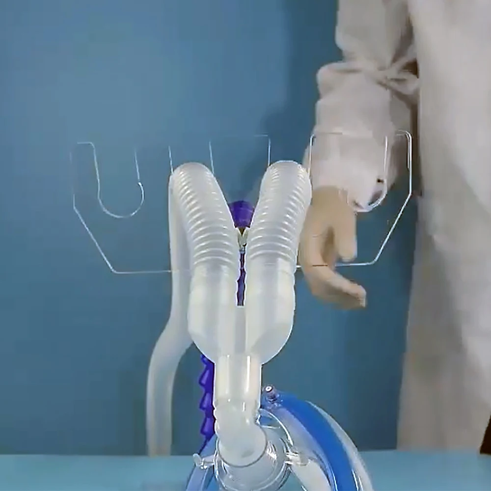 Universeller beweglicher Beatmungsventilator, verstellbarer Anästhesie-Atemschaltungshalter mit drehbarer Drehgelenk- und Gewinderohrunterstützung – Detail 6