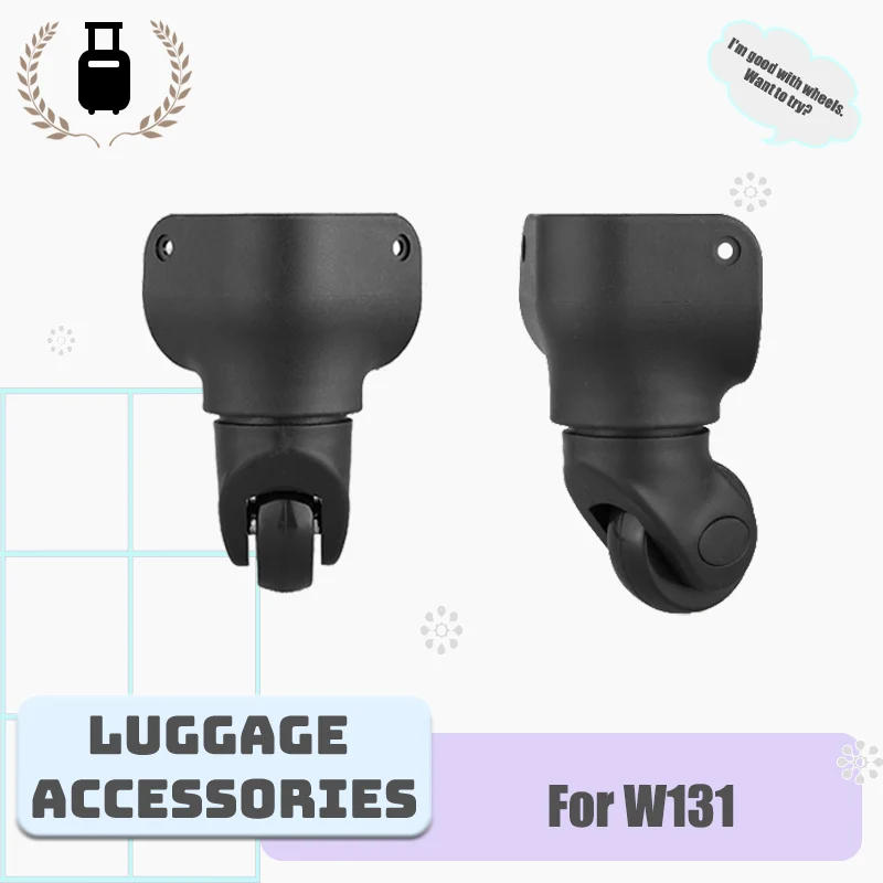 

For W131 Ultra-Quiet Swivel Casters Replacement Parts Wear-Resistant & Slip-Resistant 360° Rotating Luggage Wheel Repair Parts