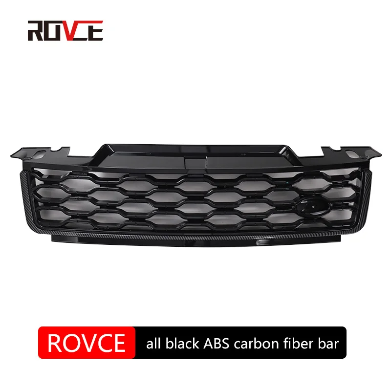 Rovce Front Grille Racing Grills Inlaat Kap Mesh Raster Voor 2018 2019 2020 2021 2022 Voor Land Rover Range Rover Sport L494