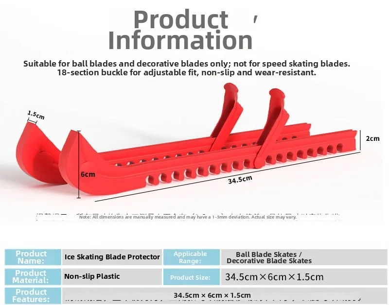 Adjustable Plastic For Skate Guards For Figure Hockey With Extra Length Trim Capability For Skates Accessories