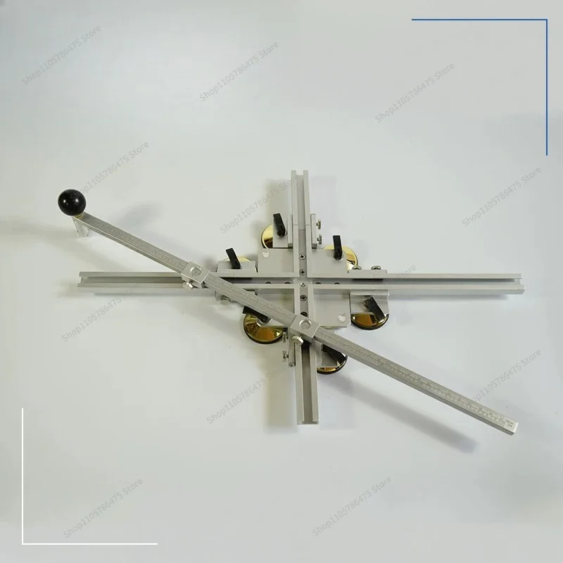 For KD BLD‑60/122/200 Oval Glass Cutter, Compass‑Style Glass Cutting Tool with Aluminum Ruler