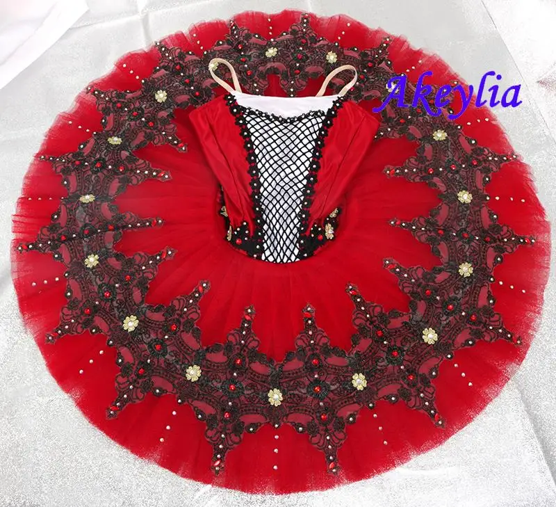 Cetim borgonha preto profissional tutu ballet meninas feito sob medida competição internacional ou desempenho traje de balé jn0451