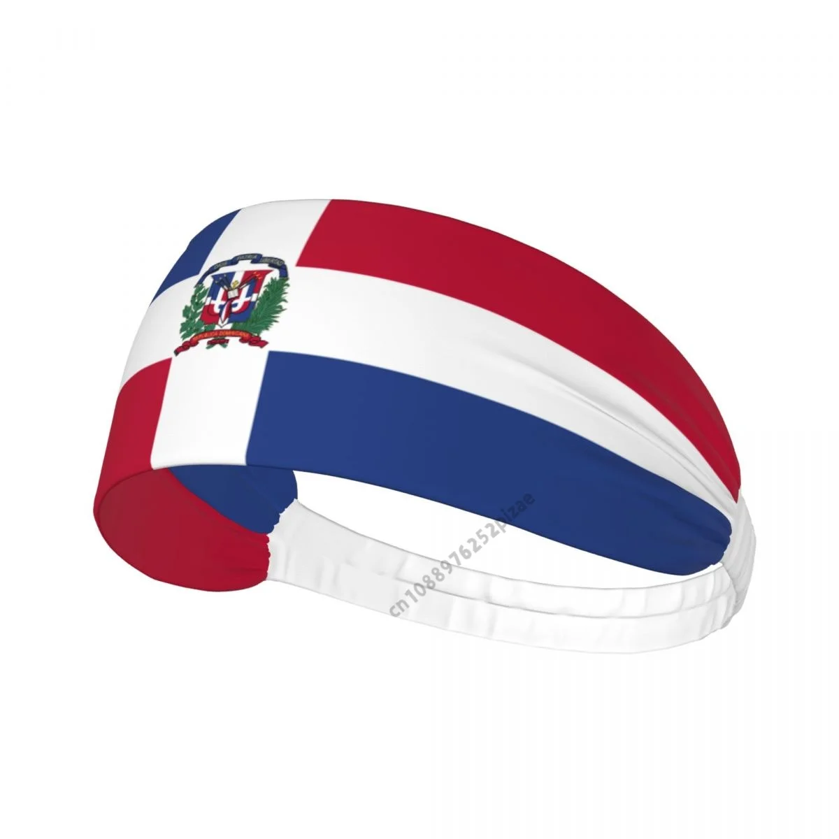 

Dominican Republic Flag Men Women Bands Elastic Wide Headbands For Yoga Sport Fitness Exercise Tennis Running Gym Dance Athletic