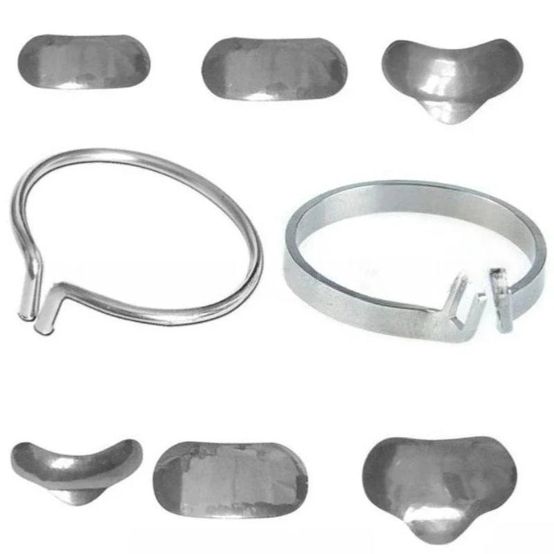 8×100Pcs/Set Dental Matrix Sectional Contoured Metal Matrices Bands Dental Matrix Rings Full Teeth Replacement Dentsit Oral