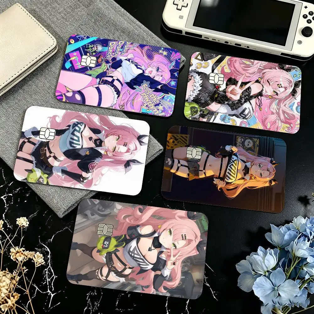 Zenless Zone Zero Nicole Demara Credit Card HD Stickers Small Chip Waterproof Sticker Game Card Decal Gift