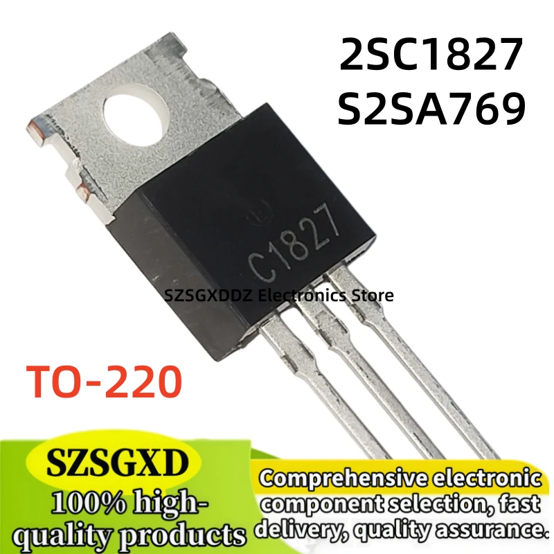 5-10-20 pieces TO220 NPN PNP Transistor 2SC1827 C1827 2SA769 A769 Electronic Low Frequency Power Amplifier