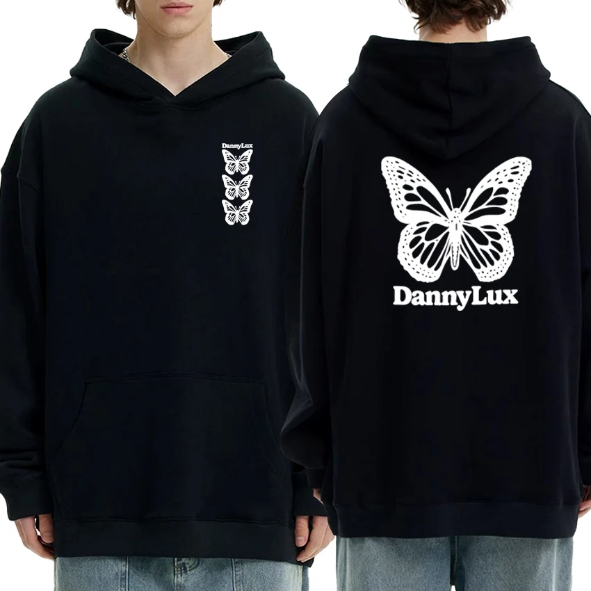 

Hot Autumn/Winter Dannylux - Men Women Long Sleeve Butterfly Graphic Sweatshirt Unisex Hip Hop Fleece Hoodie vintage Sweatshirts