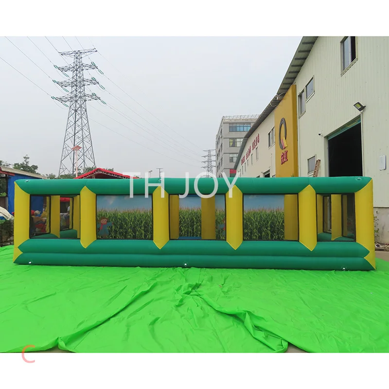 8x8m gigante gonfiabile Halloween huanted house mais farm labirinto gonfiabile labirinto arena laser tag giochi con ventilatore