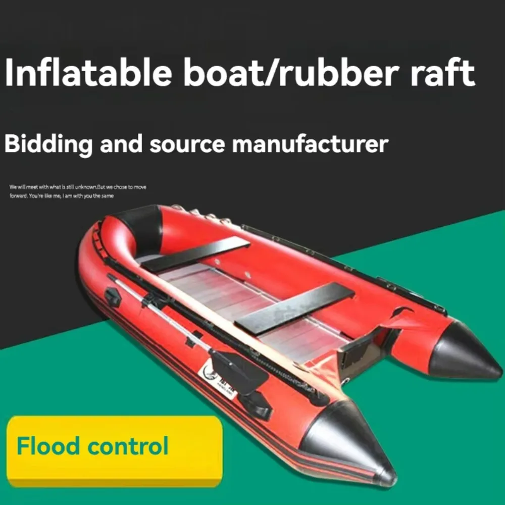 قارب هجومي سميك جديد قابل للنفخ لقارب مطاطي للتحكم في الفيضانات مع ميزات قارب نجاة عالية الوضوح #3