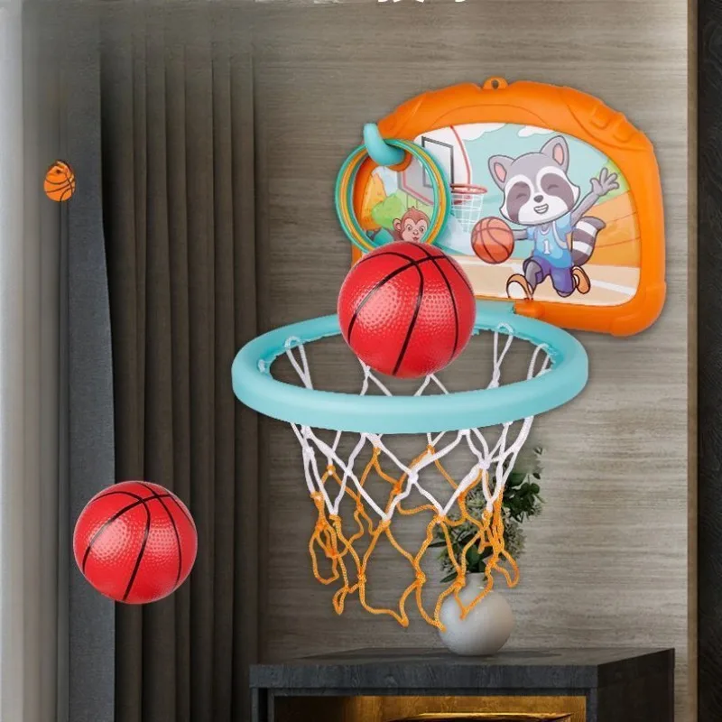 Basketbal Hoepel Indoor Shooting Stand Voor Kinderen 1-3 Jaar Oud Aan De Muur Gemonteerd Mobiel Vouwen, Thuis Sport Hoepel Speelgoed