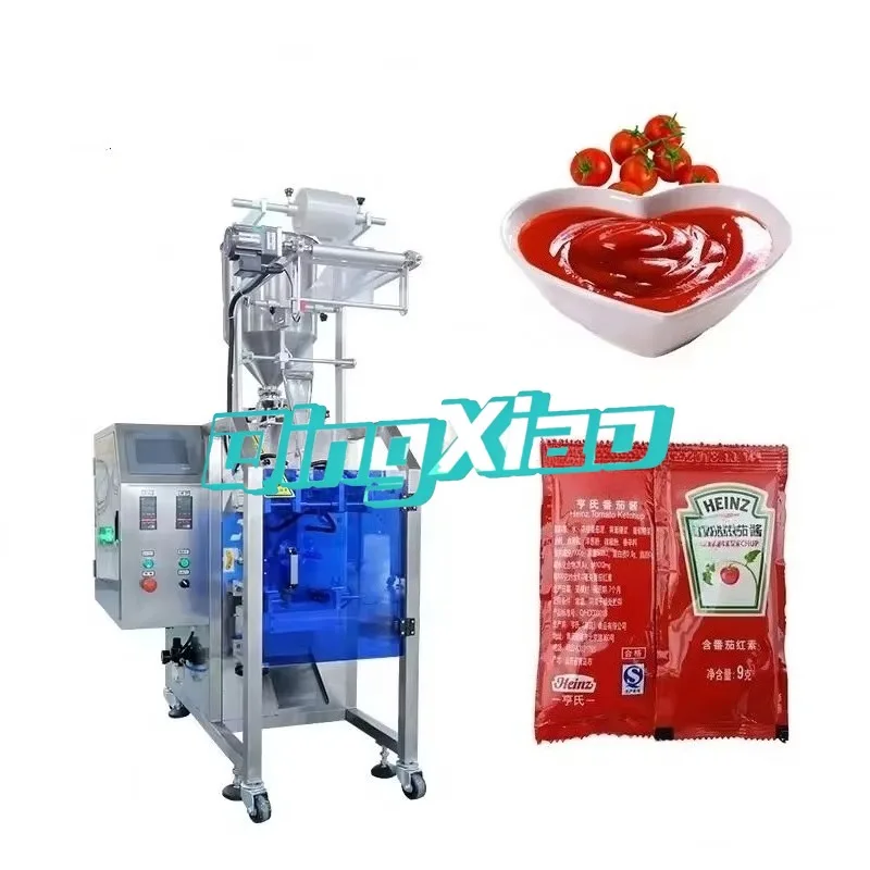 Automatic Multi function Vertical Liquid Filling Sachet Packaging Machine Shampoo Honey Ketchup Sauce Food Grade Pack  Equipment