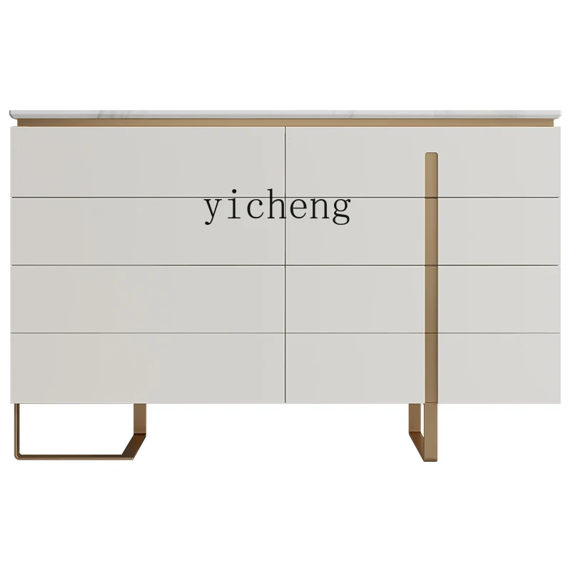 

YY Nordic Modern Minimalist Stone Plate Sideboard Cabinet Living Room Bedroom Storage Cabinet