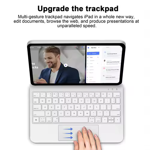GOOJODOQ Magic Keyboard for iPad Pro 11 2024  Air 4 Air 5 Air 6 for iPad 12.9 10th Generation 6th 5th 4th 3rd Gen Cover Case - Image 3
