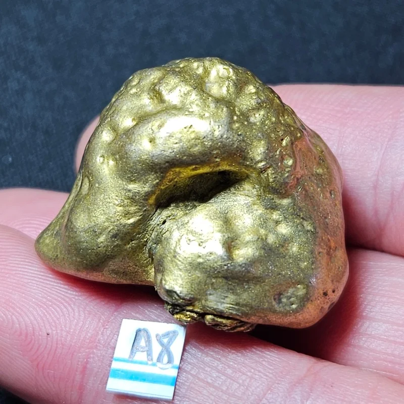 Rare Yellow Natural Xinjiang Copper Meteorite Mineral Specimen  Gemstone Collection For Home Decoration