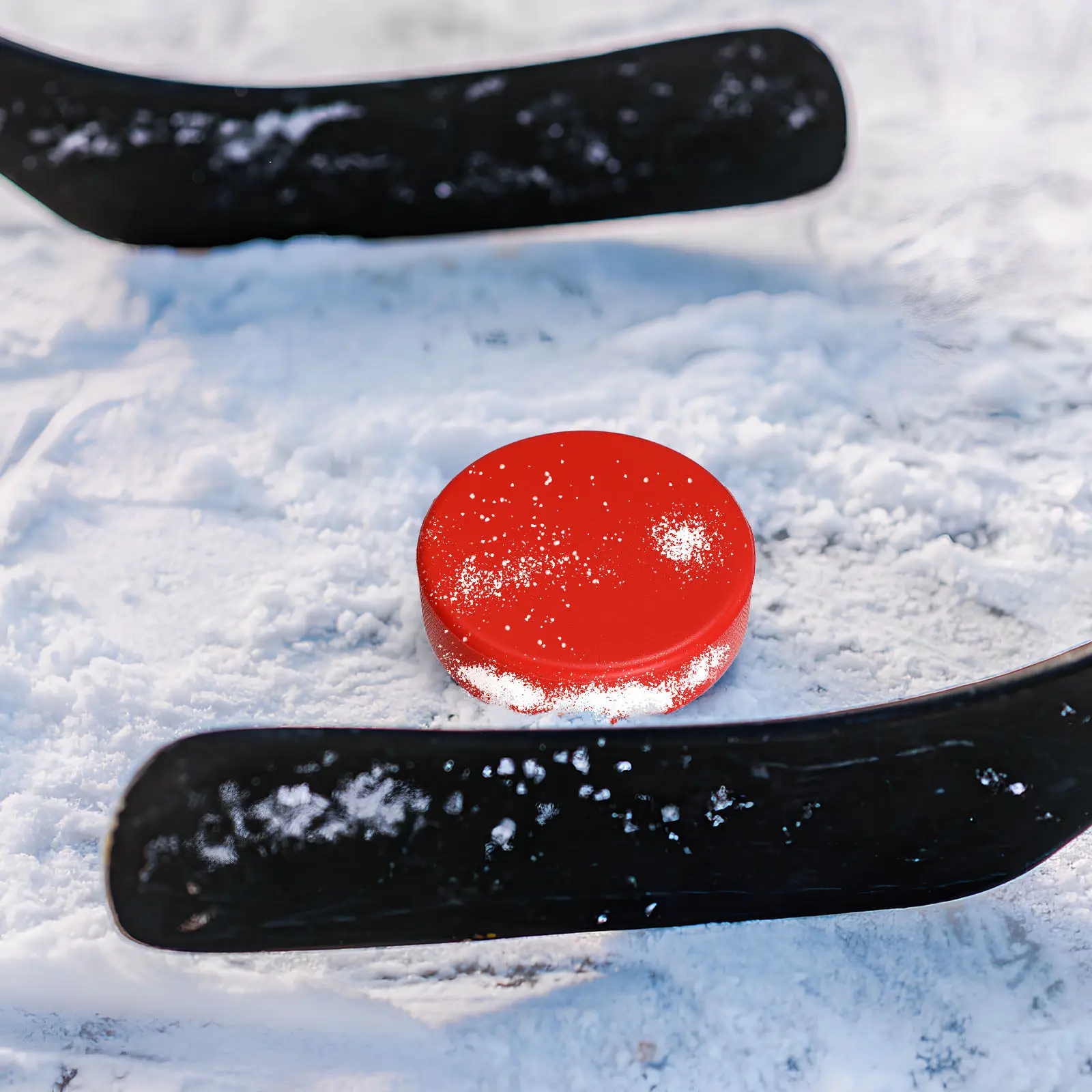 Kids Outdoor Hockey Sticks - 6Pcs Foam Ice Hockey Pucks Lightweight