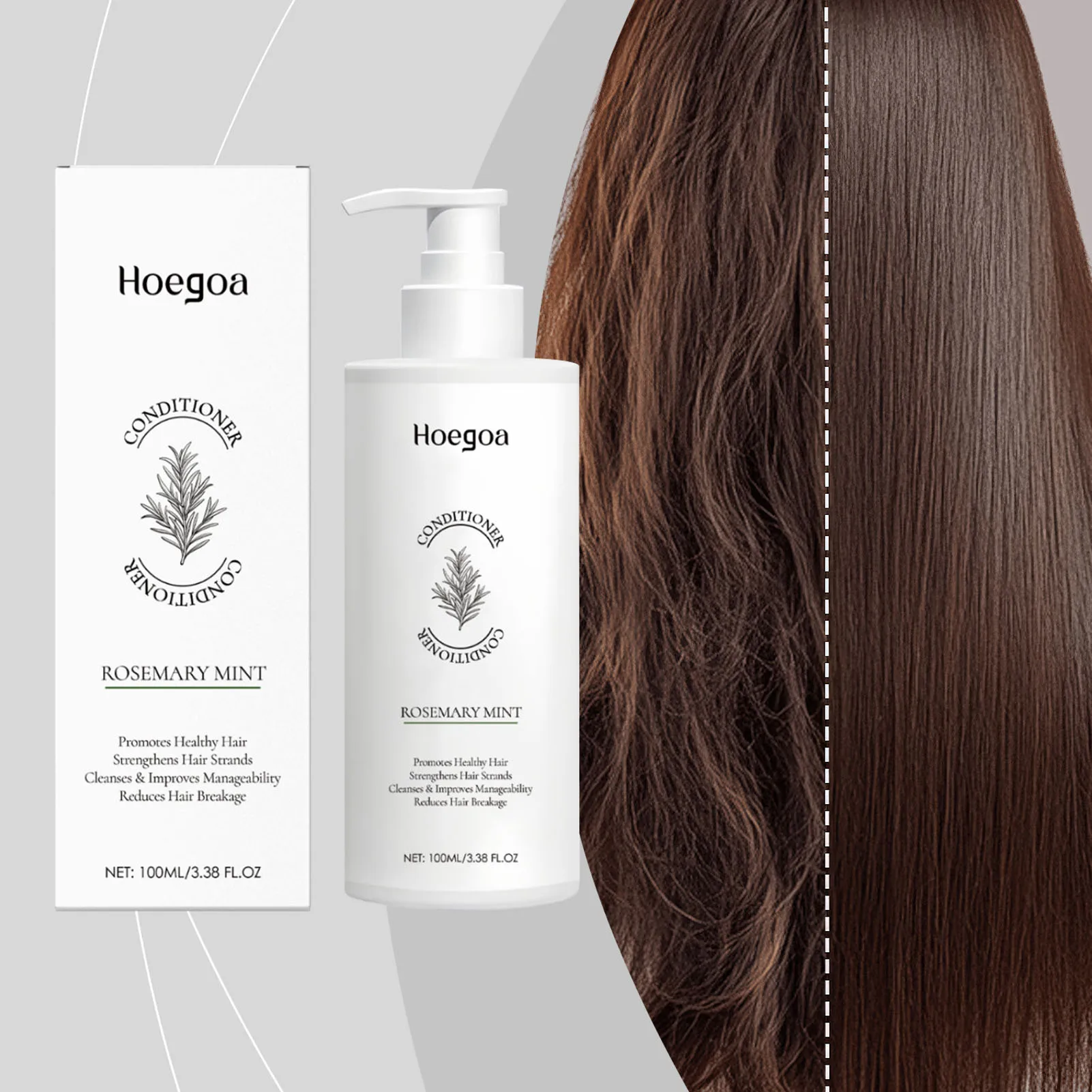 

100ml Rosemary Mints Conditioner Sulfate-Free Restores Shine Softness Soothes Dry Conditioner Prevents Breakage Hair Care