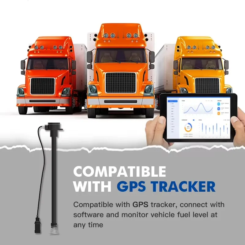 Capacitive Fuel Level Sensor for  Diesel 0~5V RS485 Output 120~1400mm for Truck Generator Marine for GLTV7