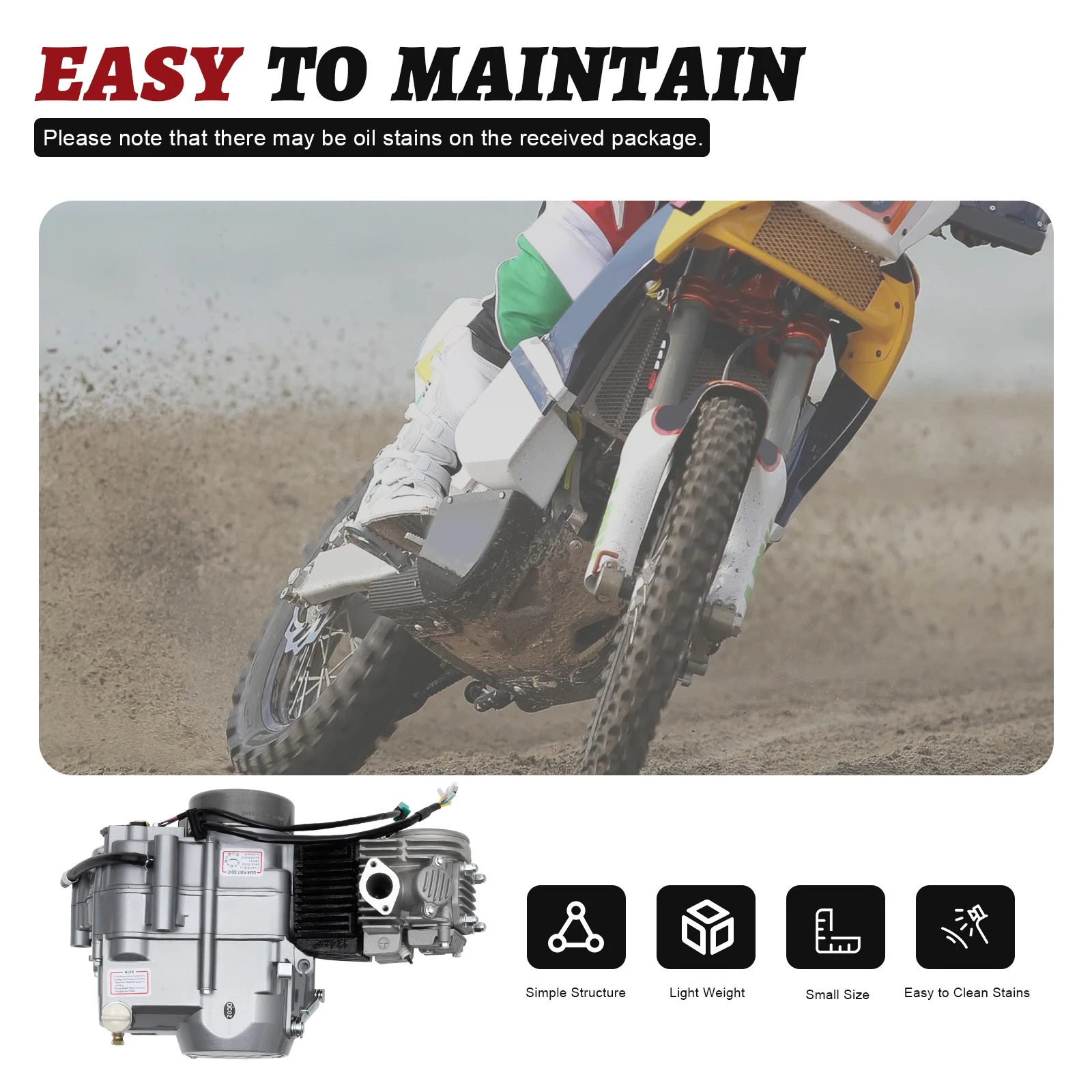 محرك 125CC رباعي الأشواط لهوندا محرك اسطوانة واحدة محرك دراجة نارية حفرة الترابية دراجة عدة مع تبريد الهواء CRF50 XR50