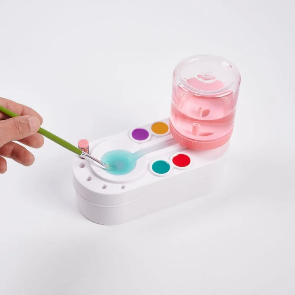 Profession Paint Brush Cleaner Watercolor Brush Rinser with Drain Cleaner Rinse Cup Paint Water Dispenser Oil Paint Brush Cleane image 4