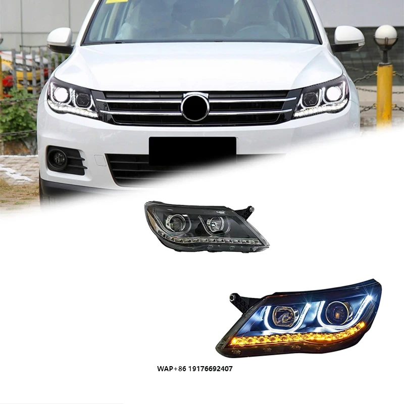 

FT Car Lights foVW Tiguan Headlights 2009-2012 Tiguan LED Projetor Headlamp Daytime Running Light Automotive Accessories