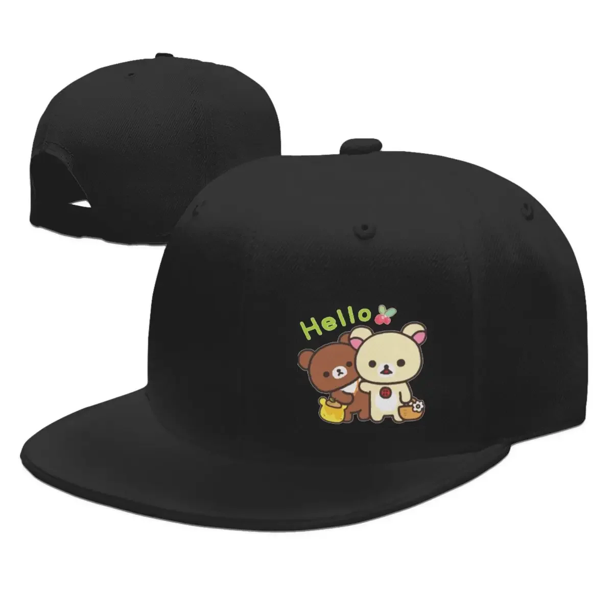 Hello Milk And Mocha Cute Teddy Bears 3 Baseball Caps Snapback Men Women Hats Casual Cap Streetwear Baseball Hat Casquette