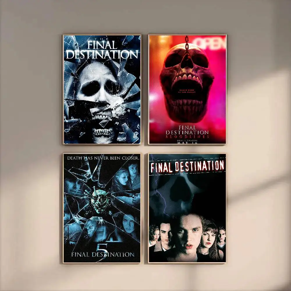 The Horror Movie Final D-DestinaIon Poster Art Sticky Wall Waterproof Home Living Room Bedroom Bar Aesthetic Decoration