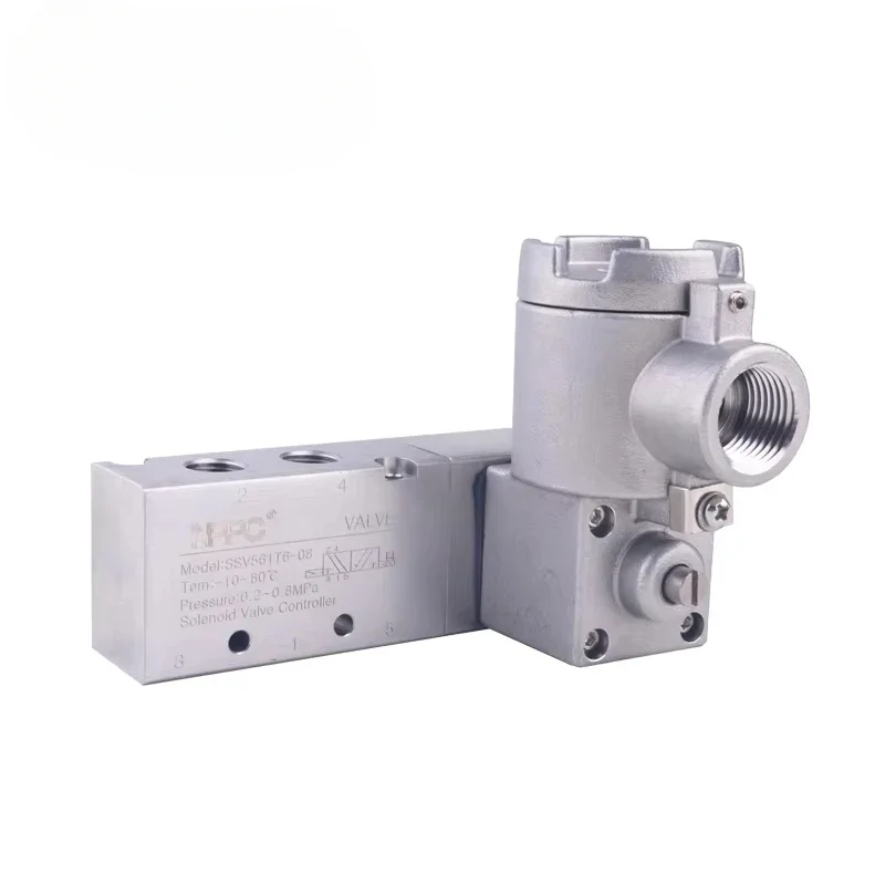 

NPPC Stainless Steel SUS316 Explosion Proof Solenoid Valve Single Head Port Size 1/4 Pipe Mounting Type Manual Operator Support