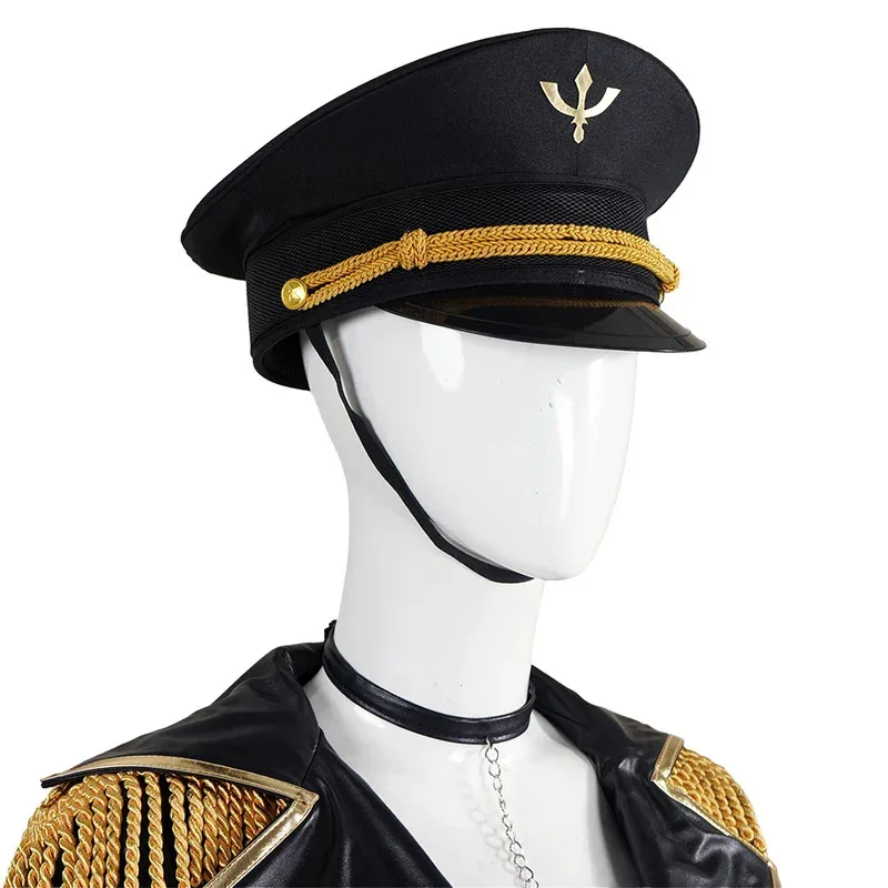 ชิออน นิคาโดะชุดคอสเพลย์อะนิเมะแต่งตัวคอสดาร์ลิ่งเครื่องแต่งกายผู้หญิงปลอมตัวบทบาทหมวกวิกผมถุงมือสร้อยคอชุดฮาโลวีน