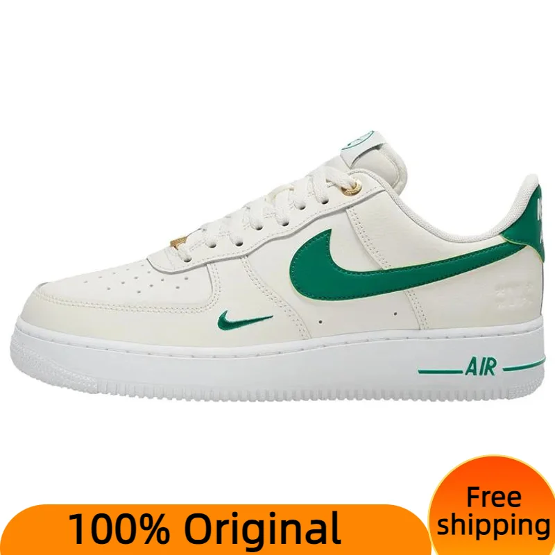 Nike-Chaussures Air Force 1 Low '07 LV8 40th Worker Sail Malachite, baskets