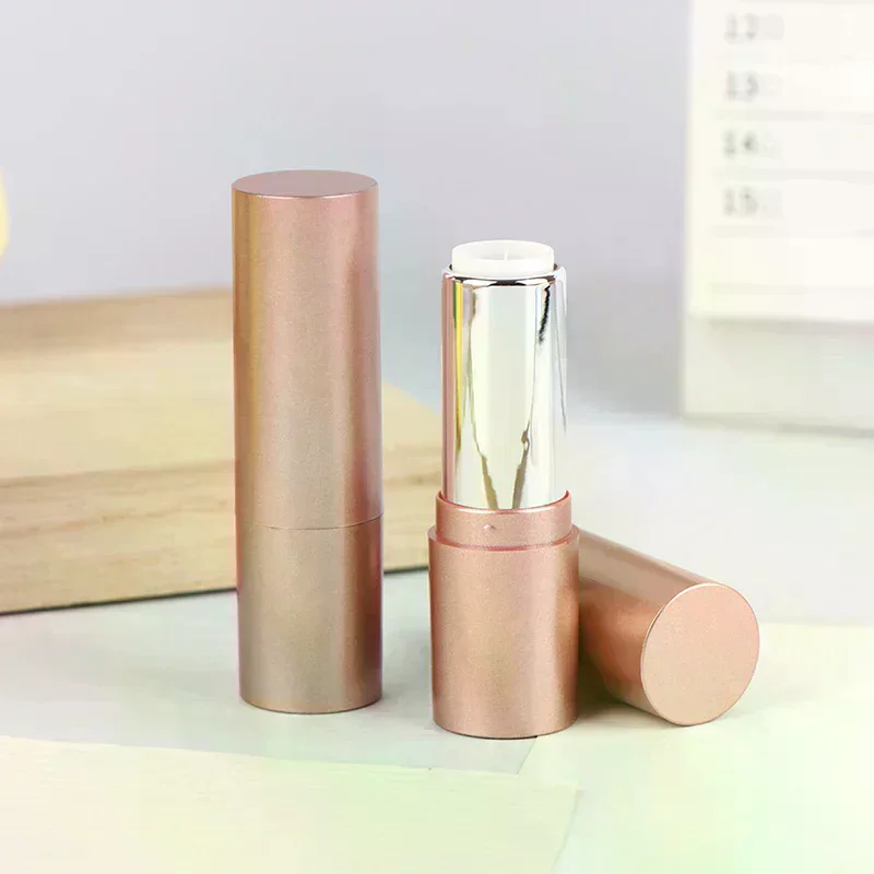 3.5 مللي أنبوب أحمر الشفاه القابل لإعادة الملء مع غطاء ماتي روز حاوية بلسم الشفاه فارغة DIY بها بنفسك مستحضرات التجميل مرهم الحاويات زجاجة السفر