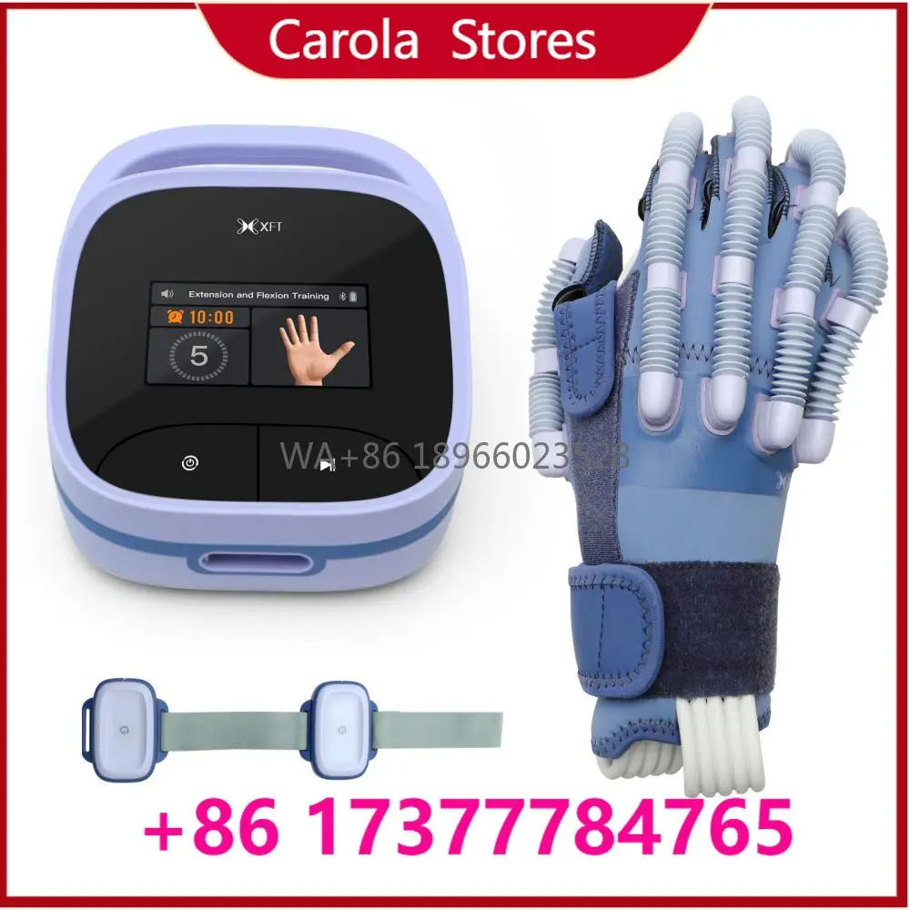 

Robotic Rehabilitation Glove Hemiplegia Hand Exercise Device, Pneumatic Mirror Therapy Stroke Finger Recovery Machine