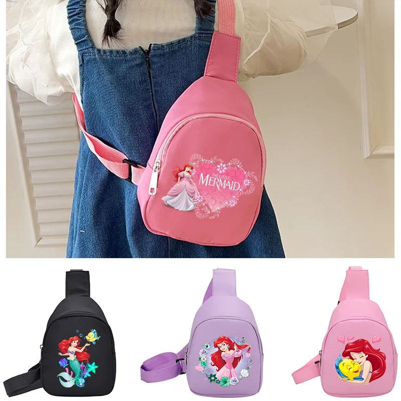 

The Little Mermaid Kid Shoulder Bag Girl Boy Crossbody Pocket Cartoon Fashion Phone Mini Bags Storage Bags Kids Birthday Gift