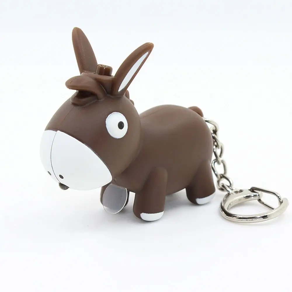 

Lovely Mini Flashlight Vocal Luminous Key Chain Key Ring LED Light