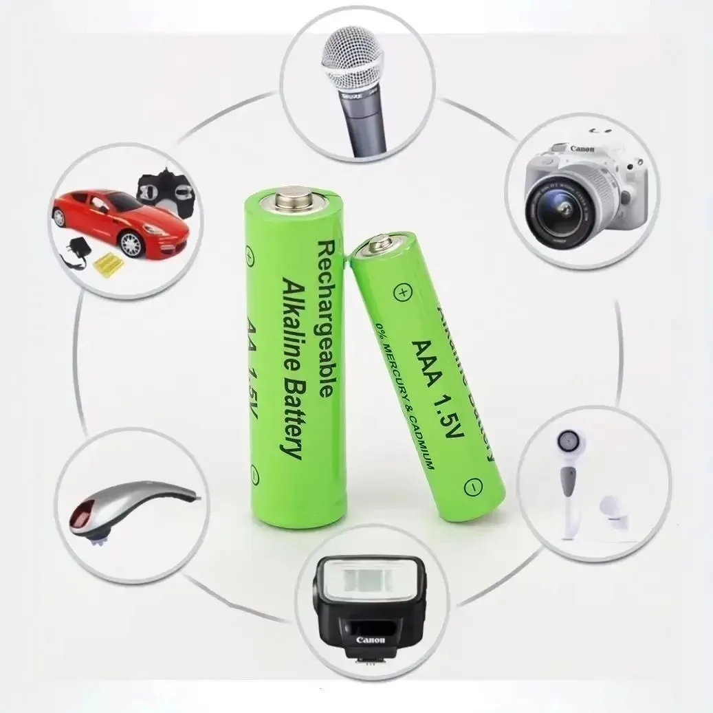 1.5V AA Rechargeable Battery 8800mAh High Capacity Alkaline Batteries for LED Light Toy Remote Control Mouse MP3 4-20PCS
