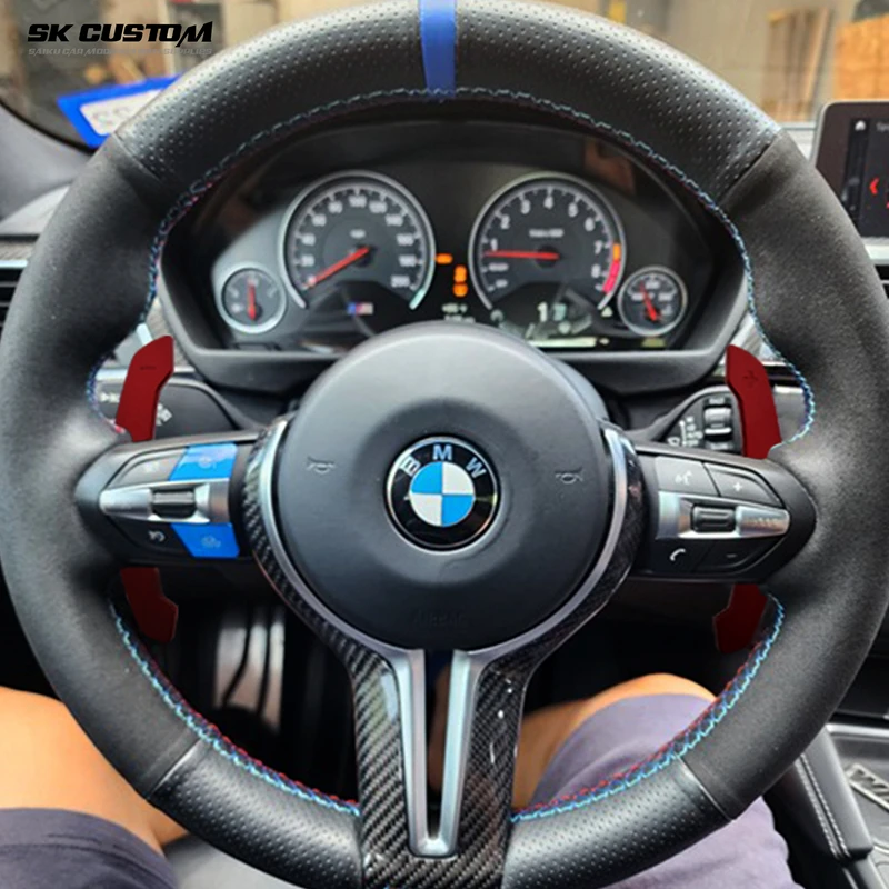 SK CUSTOM For BMW 3 5 6 7 Series G20 G21 G22 G30 G31 G87 G28 G38 M2 M3 M4 F20 F23 F30 F45 steering wheel magnetic paddle shifter