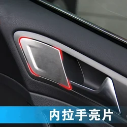 2025 hot ! 3pcs/Lot stainless steel trim doors hand-clasping decoration ring for 2014 Volkswagen golf 7 MK 7 accessories