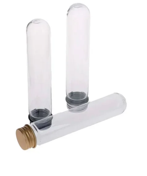 10Pcs 30ml-100ml Test Tube Bottle with Screw Cap Clear Candy Facial Mask Capsule Data Line Storage Box Party Supplies