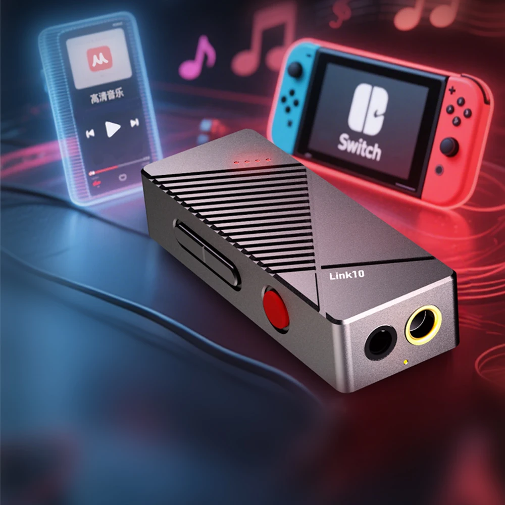 xDuoo Link10 USB DAC portatile TIPO C amplificatore per cuffie Dongle per telefono cellulare doppio chip CS43131 USB C decodificatore bilanciato da 4,4 mm