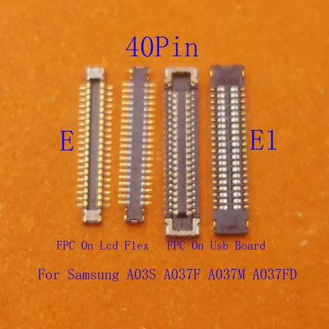 2-10 шт. ЖК-дисплей FPC Разъем USB-зарядное устройство Разъем для зарядки для Samsung Galaxy A06 A065 A03S A037F A22 5G A226 F42 A22S 40-контактный
