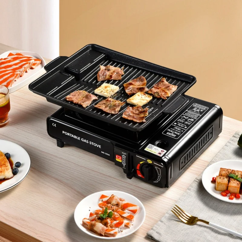 موقد خرطوشة خارجي محمول ثنائي الغرض، موقد كاس خارجي، موقد غاز الشواء، موقد غاز للاستخدام المنزلي، موقد غاز #3