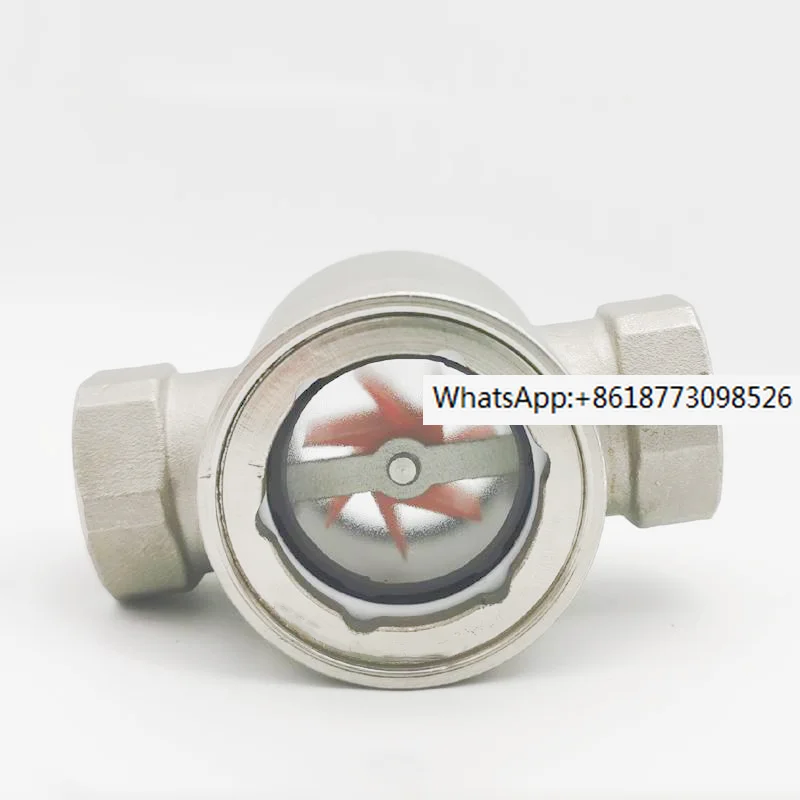 

SG-YL11-2 (centrosome) impeller sight glass stainless steel water flow indicator flow observation meter DN15