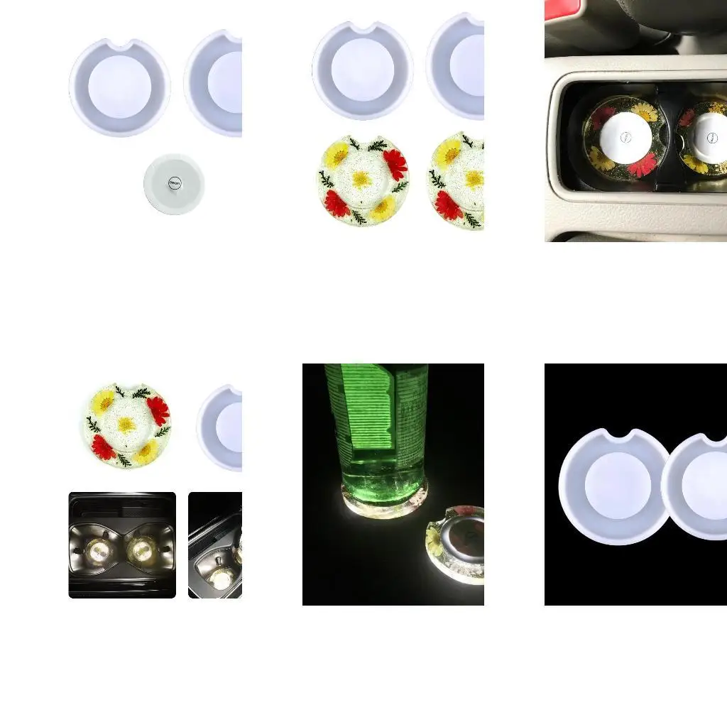 9HJK CAR COSTER RESIN MOULL ROUND TRAIN EPOXY MOLP